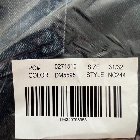 Madewell Dark Blue Wash Straight-Leg Mens Jeans, 31/32 - Picture 7 of 7